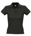 11310 People SOL'S Ladies People Cotton Piqué Polo Shirt Black colour image